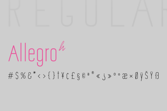 Allegro Sans: A Bright Typeface for Modern Brand Identity