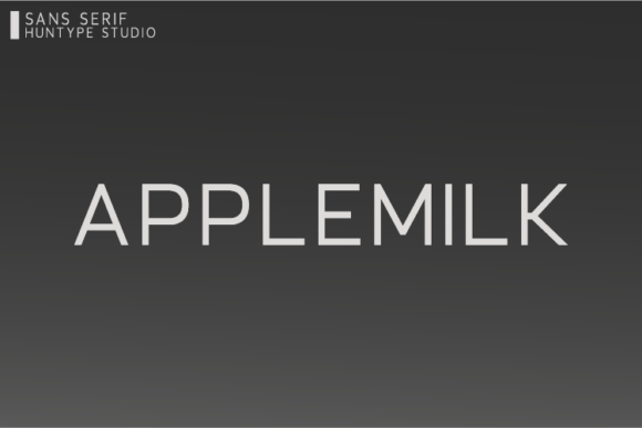 Applemilk: A Clean Sans Serif Typeface for Modern Web Design