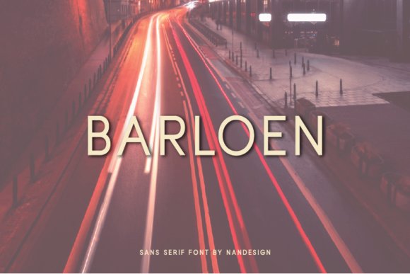 Barloen: A Cool Sans Serif Typeface for Modern Brand Identity