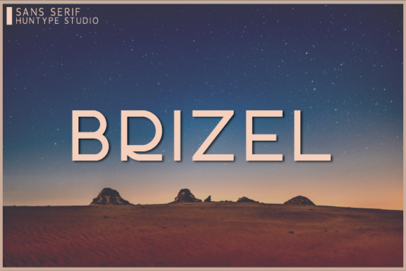 Brizel: A Clean Sans Serif Typeface for Modern Brand Identity