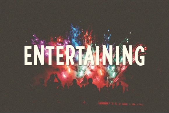Entertaining Typeface: A Modern Sans Serif for Handmade Brands