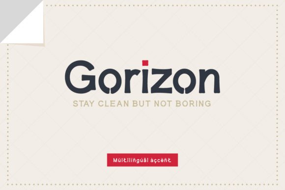 Gorizon: The Clean Sans Serif Font for Modern Brand Identity