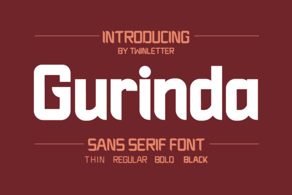Gurinda: The Modern Sans Serif Typeface for Handmade Product Design