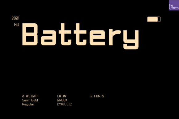 Hu Battery: The Modern Sans Serif Typeface for Digital Interfaces