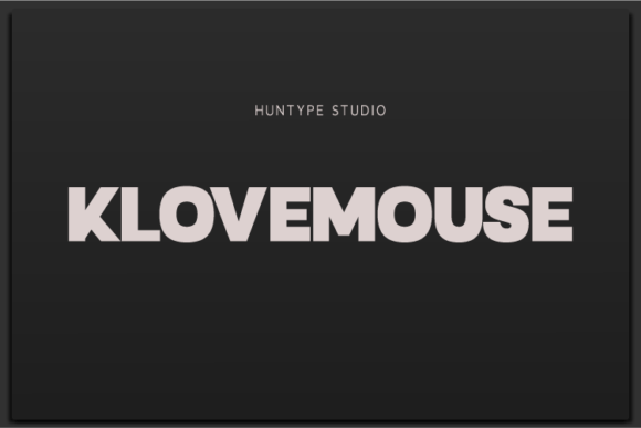 Klovemouse: A Versatile Sans Serif for Modern Editorial Design