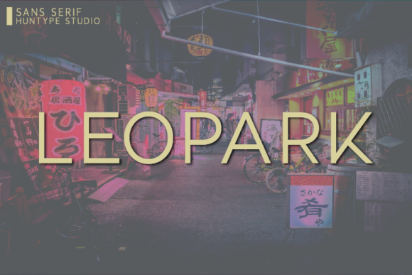 Leopark: A Minimalist Sans Serif Typeface for Modern Web Design