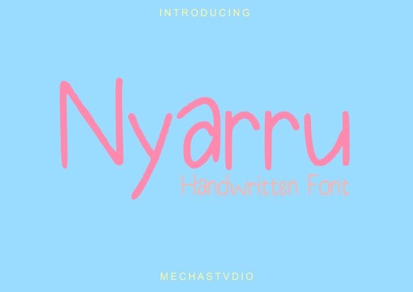 Nyarru: A Playful Handwritten Sans Serif for Modern Branding