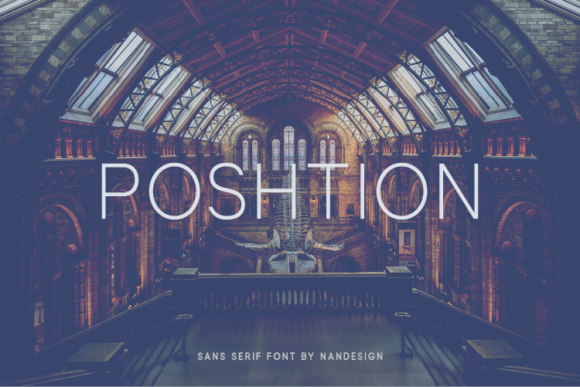 Poshtion: A Minimalist Sans Serif Typeface for Modern Editorial Design