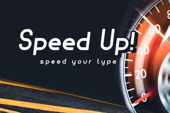 Speed Up: The Minimalist Sans Serif Font for Clean Craft Designs